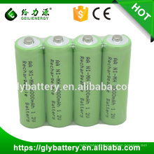 aaa 600mah 1.2v ni-mh batterie rechargeable